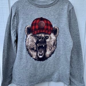 Gap long sleeve camping/bear shirt